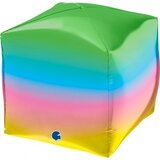 Г 3D КУБ 18" Радужный