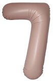И 40"/102 см Цифра "7" Slim, Винтажная роза, Матовый
