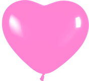 S 6" Сердце Розовый / Bubble Gum Pink