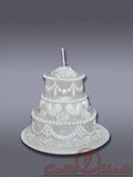 свеча "свадебный тортик м" 72х78