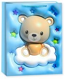 Пакет подарочный, Малыш Медвежонок, Дизайн №2, 32*26*12 см