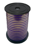 Лента  бобина 5мм Х 250м Фиолетовая с Золотой полоской