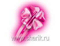 Светящ Браслет двойной Цветок розовый