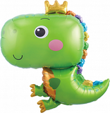 F Динозаврик в короне, Зеленый 32''/81 см
