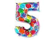Г ЦИФРА &quot;5&quot; 40&quot; Шары