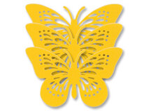 Фигура мягкая Бабочка желтая 17см 5шт