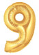 B 14" Цифра "9" / Nine GOLD/Золото