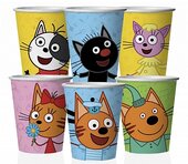 Стаканы Три Кота, Играем вместе, 6 шт