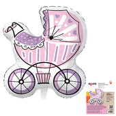 Ag Фигура Коляска для девочки, 29"/70*74 см