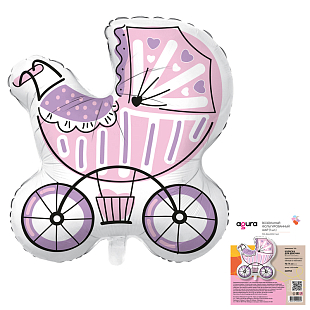 Ag Фигура Коляска для девочки, 29"/70*74 см
