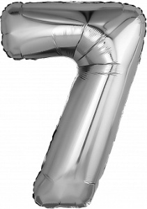 Ag 32''/81 см Цифра "7" Серебро