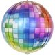 F 3D СФЕРА 24''/61 см Сверкающее диско, Разноцветный, Градиент