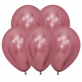 S 12"Зеркальные шары Рефлекс Розовый / Reflex Pink / 12 шт. /