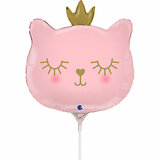 Г 14" Котенок принцесса. Розовый / Cat Princess mini