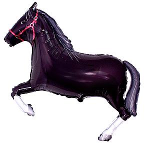 И Лошадь (чёрная) / Horse 42"/74*107 см