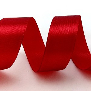 Лента Атлас Бордовый / 2,5 см * 22,85 м