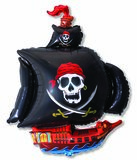 И Пиратский корабль (чёрный) / Pirate Ship 41"/79*104 см