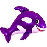 И Дружелюбный кит (фиолетовый) / Friendly Whale 35"/81*89 см