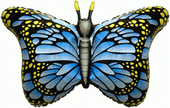 И Бабочка-монарх (синий) 38''/97 см