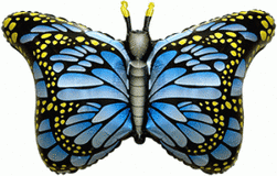 И Бабочка-монарх (синий) 38''/97 см