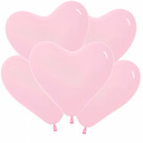 S 16" Сердце Розовый / Bubble Gum Pink 50шт/уп