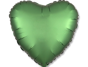 A 18 Сердце Сатин Emerald