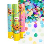 Пневмохлопушка (12/30 см), Три Кота, Веселая музыка, Круги тишью, Ассорти