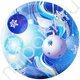 F 23см Тарелки бумажные ламинированные Елочные игрушки 6шт