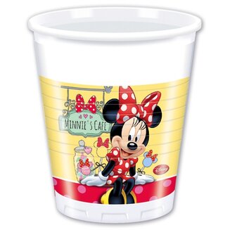 Pc 200мл Стаканы пластиковые "Минни Кафе" / Minnie Cafe 8шт