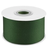 Лента атласная (3,8 см*22,85 м) Темно-зеленый