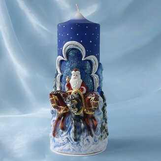 Супер-свеча Тройка с Дедом Морозом  1449