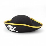 Шляпа "Пиратская" с золотой лентой, малая
