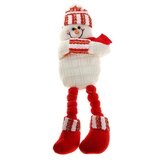 Мягкая игрушка снеговик новогодний 25 см в шарфе 811790