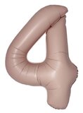 И 40"/102 см Цифра "4" Slim, Винтажная роза, Матовый