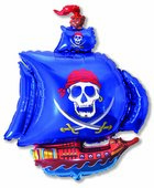 И Пиратский корабль (синий) / Pirate Ship 41&quot;/79*104 см