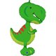 Г ФИГУРА 38&quot;/97 см Динозавр Тираннозавр, Зеленый