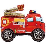 К Шар 3D (24''/61 см) Фигура, Пожарная машина
